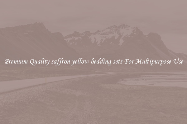 Premium Quality saffron yellow bedding sets For Multipurpose Use