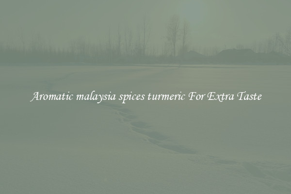 Aromatic malaysia spices turmeric For Extra Taste