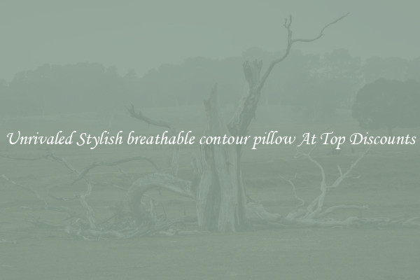 Unrivaled Stylish breathable contour pillow At Top Discounts
