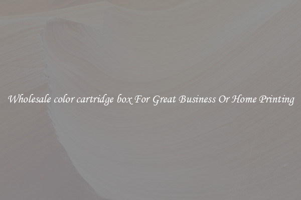 Wholesale color cartridge box For Great Business Or Home Printing