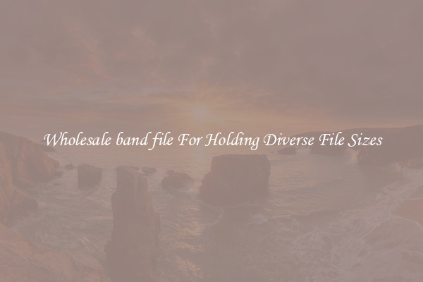 Wholesale band file For Holding Diverse File Sizes