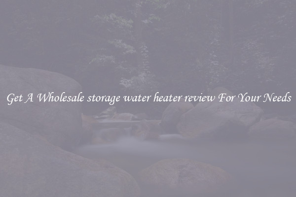 Get A Wholesale storage water heater review For Your Needs