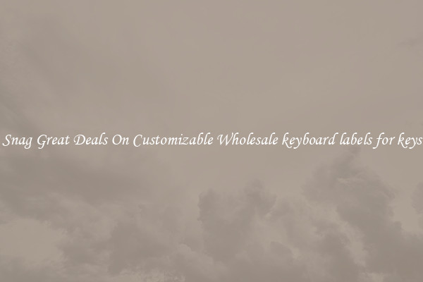 Snag Great Deals On Customizable Wholesale keyboard labels for keys