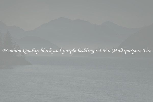 Premium Quality black and purple bedding set For Multipurpose Use