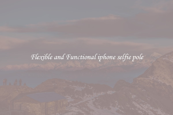 Flexible and Functional iphone selfie pole