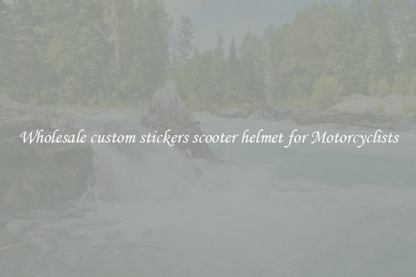 Wholesale custom stickers scooter helmet for Motorcyclists