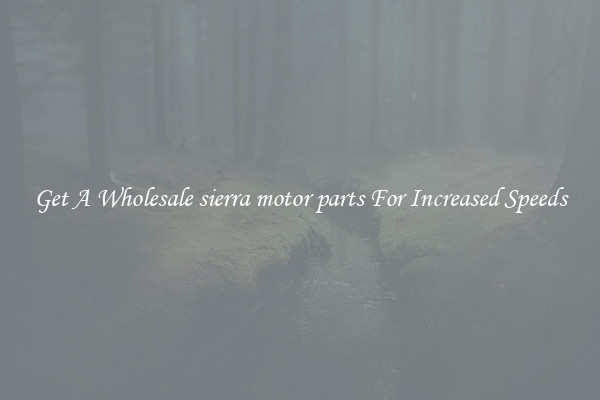 Get A Wholesale sierra motor parts For Increased Speeds